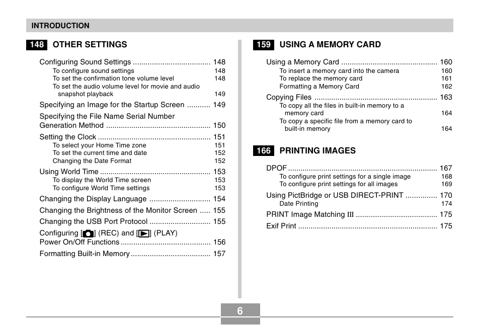 Casio EX-Z500 User Manual | Page 6 / 227