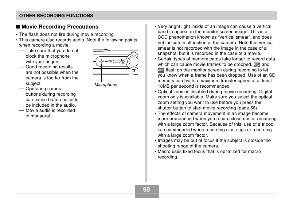 Casio EX-Z500 User Manual | Page 98 / 227