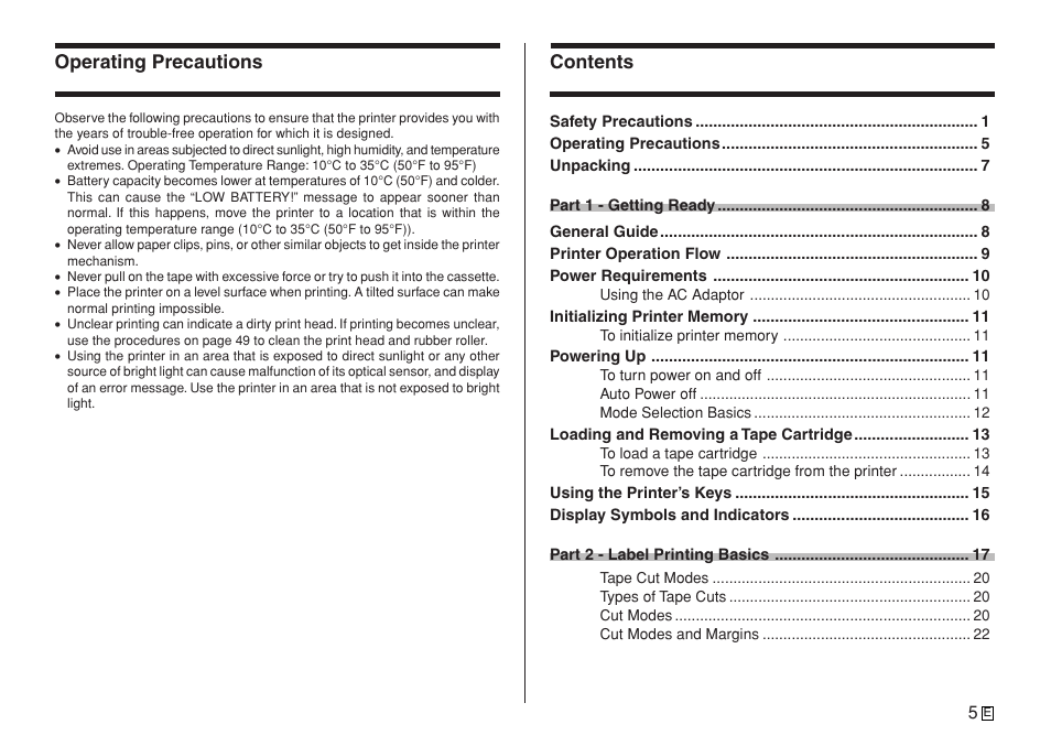 Casio KL-7400 User Manual | Page 8 / 68