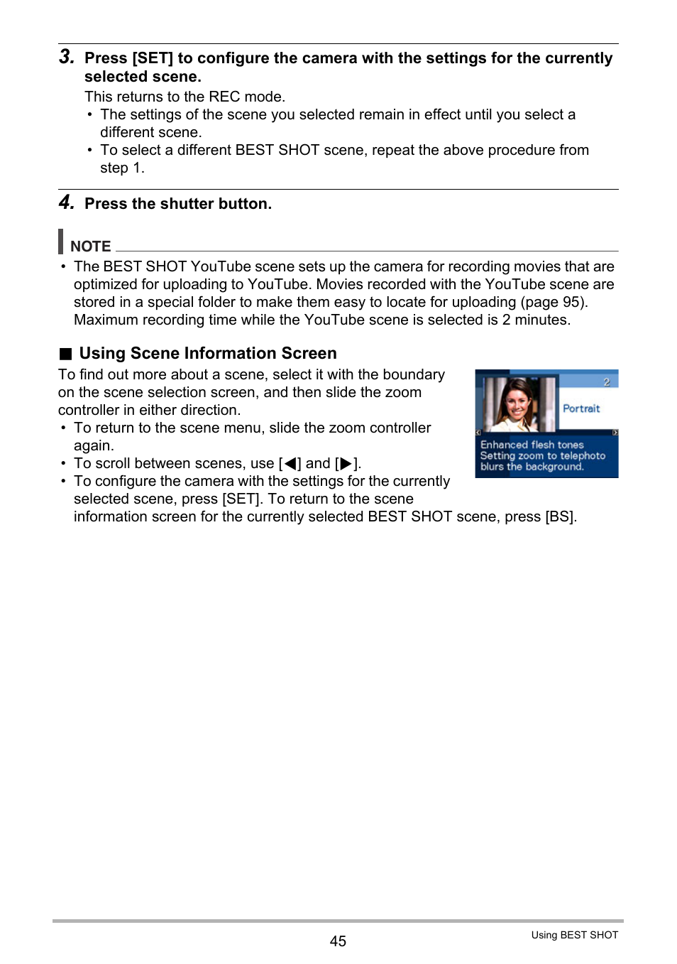 Casio EXILIM EX-Z150 User Manual | Page 45 / 137