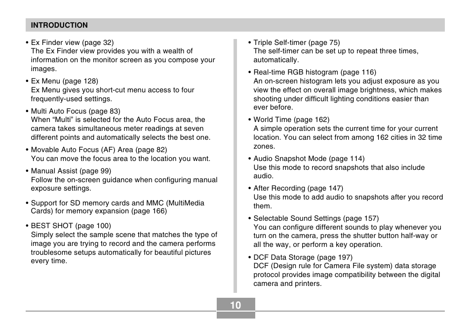 Casio EX-P505 User Manual | Page 10 / 236
