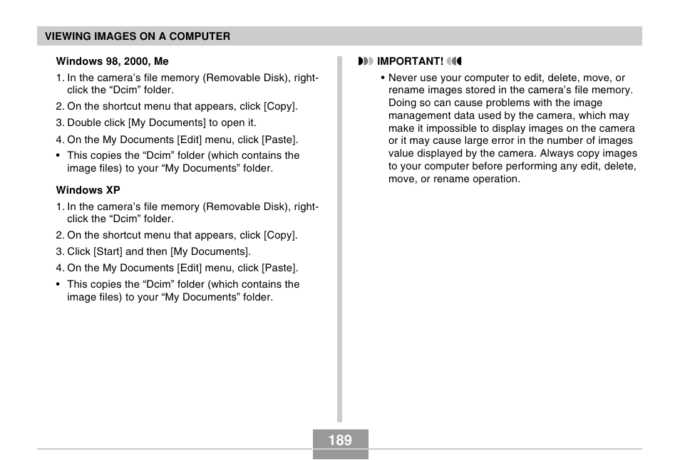 Casio EX-P505 User Manual | Page 189 / 236