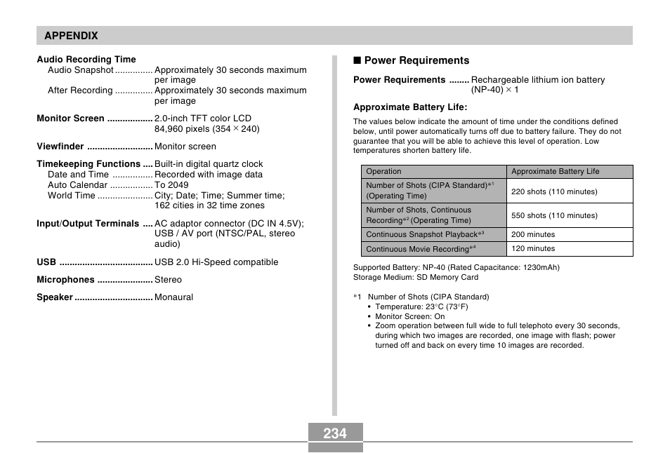Casio EX-P505 User Manual | Page 234 / 236