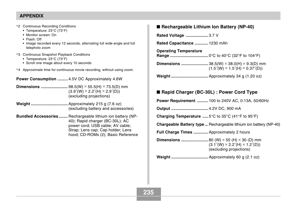 Casio EX-P505 User Manual | Page 235 / 236