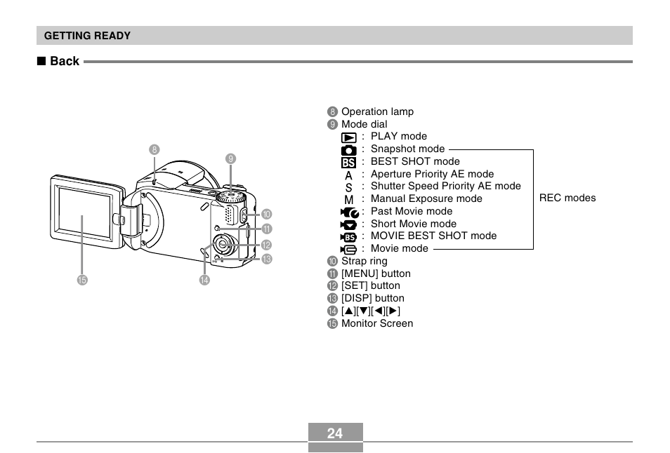 Casio EX-P505 User Manual | Page 24 / 236