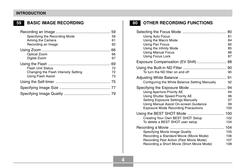 Casio EX-P505 User Manual | Page 4 / 236