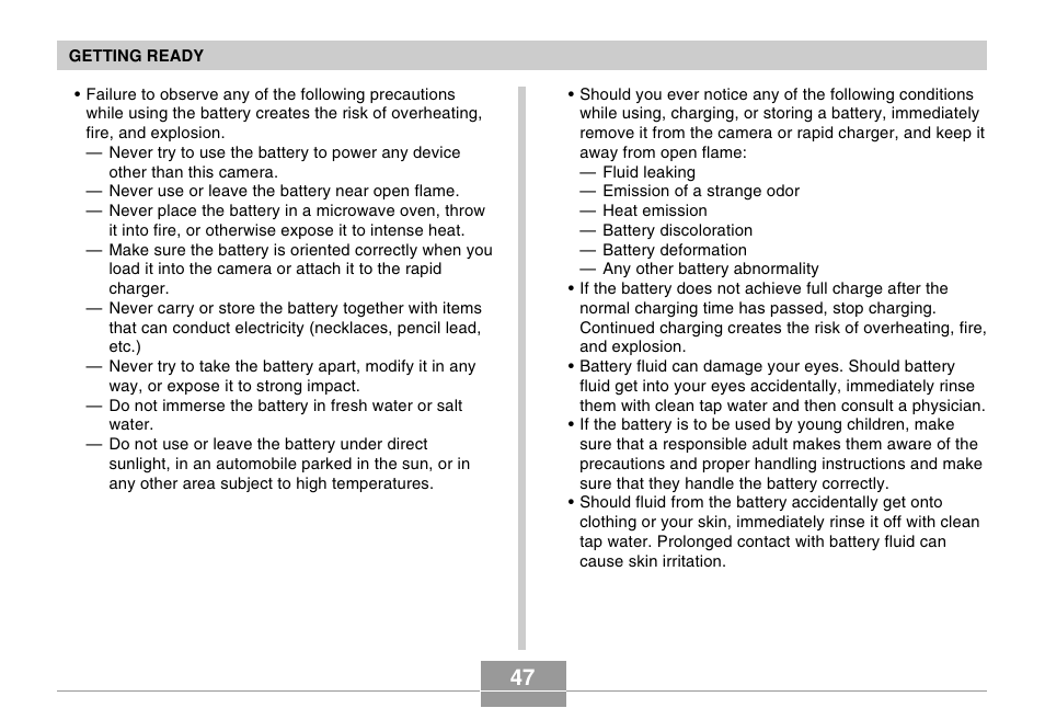 Casio EX-P505 User Manual | Page 47 / 236