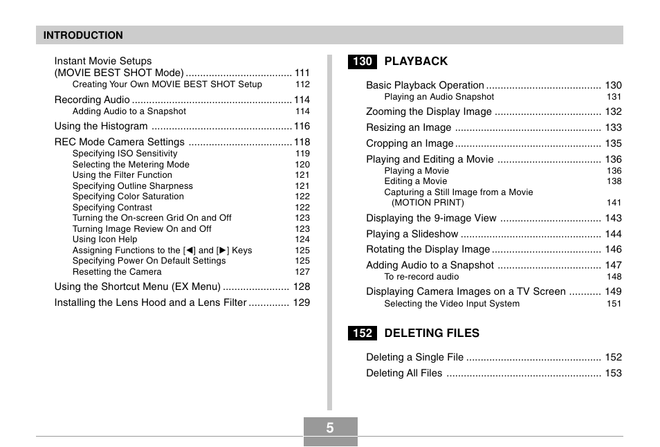 Casio EX-P505 User Manual | Page 5 / 236