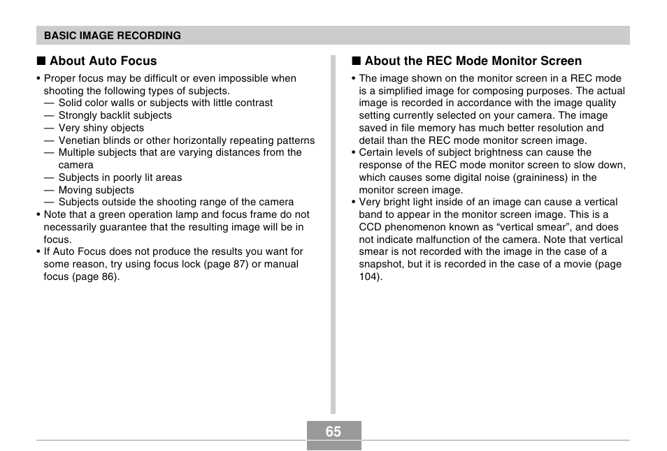 Casio EX-P505 User Manual | Page 65 / 236