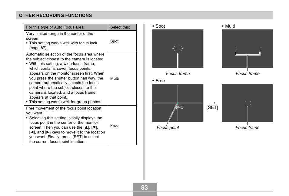 Casio EX-P505 User Manual | Page 83 / 236
