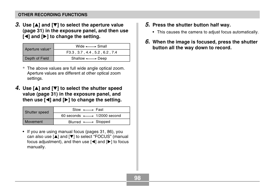 Casio EX-P505 User Manual | Page 98 / 236