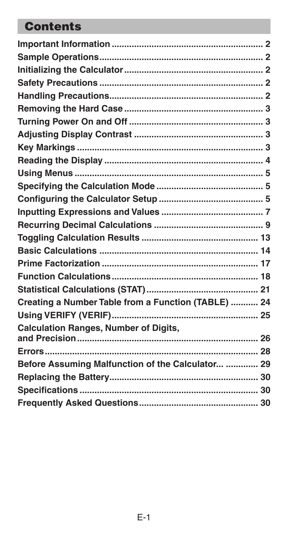 Casio FX-85GT PLUS User Manual | Page 2 / 32