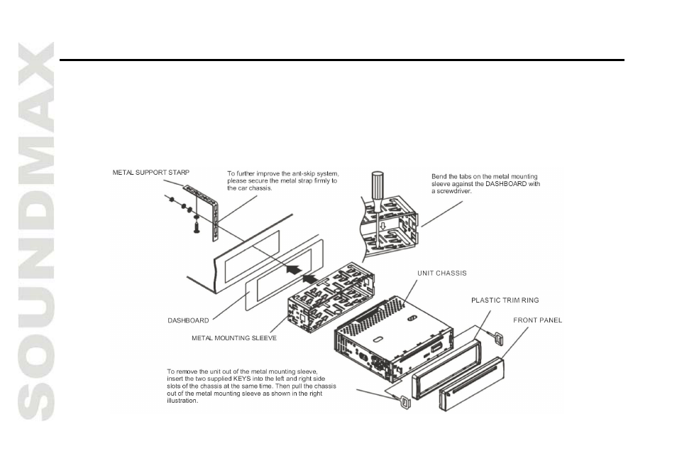 Installation/connections | SoundMax SM-CDM1056 User Manual | Page 6 / 62