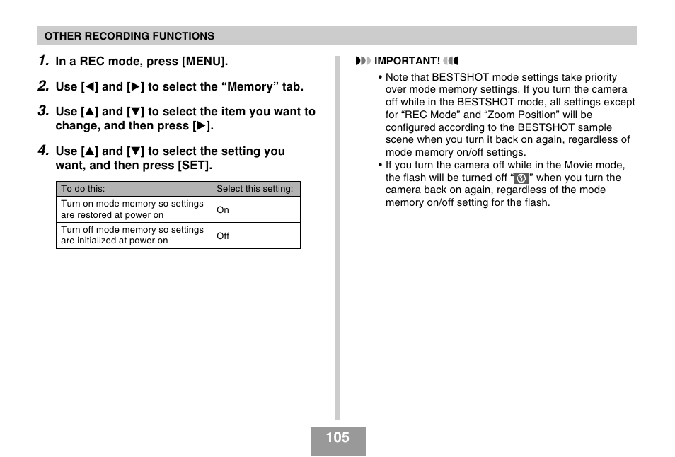 Casio EX-S100 User Manual | Page 105 / 207