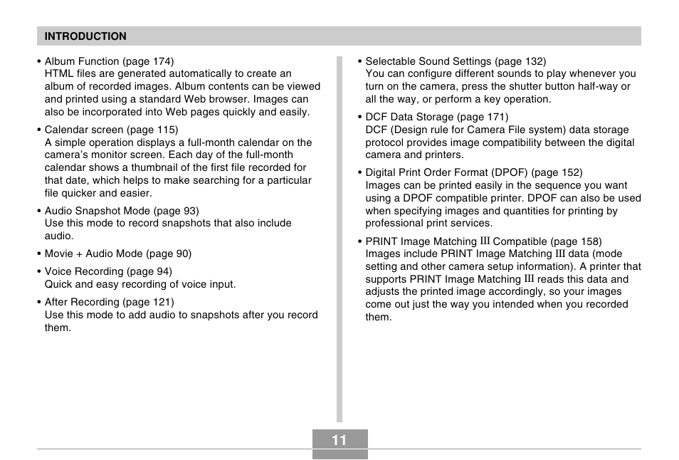 Casio EX-S100 User Manual | Page 11 / 207