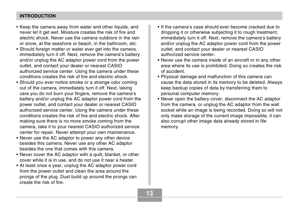 Casio EX-S100 User Manual | Page 13 / 207