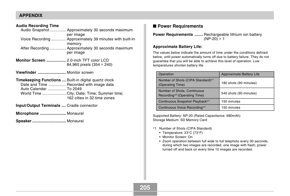 Casio EX-S100 User Manual | Page 205 / 207