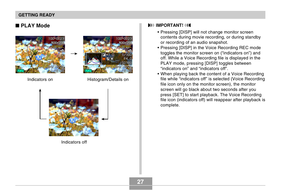 Casio EX-S100 User Manual | Page 27 / 207
