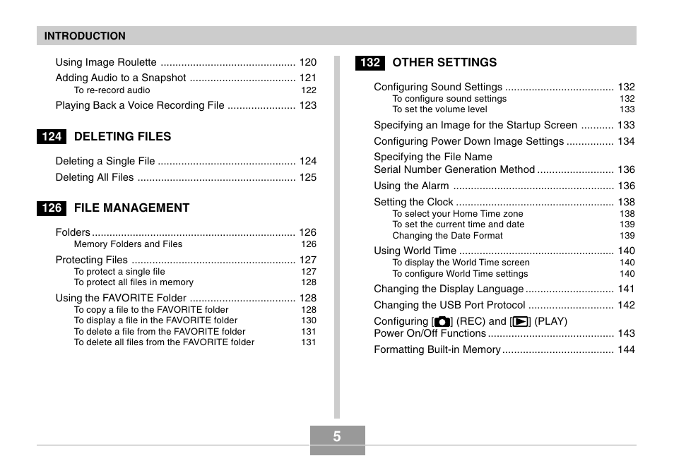 Casio EX-S100 User Manual | Page 5 / 207