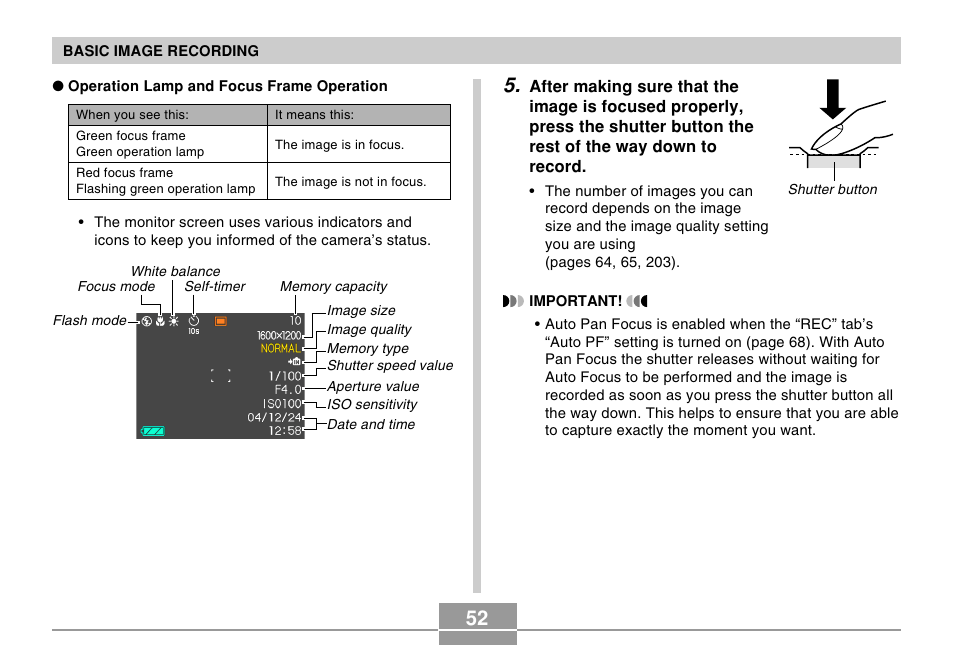 Casio EX-S100 User Manual | Page 52 / 207