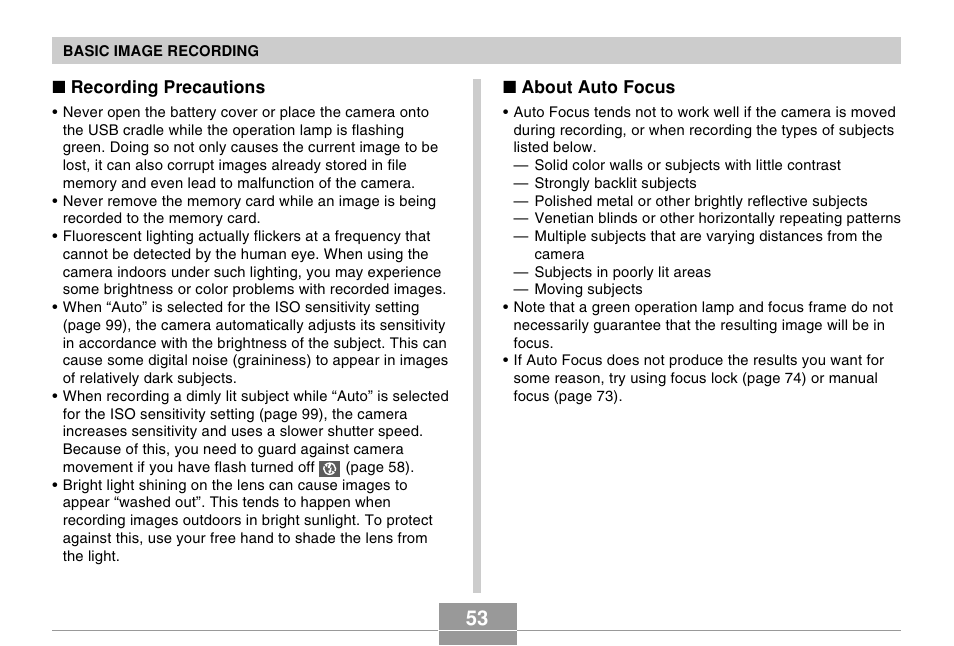 Casio EX-S100 User Manual | Page 53 / 207