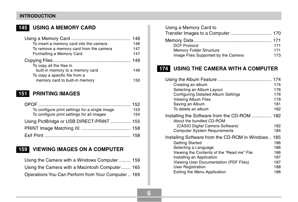 Casio EX-S100 User Manual | Page 6 / 207