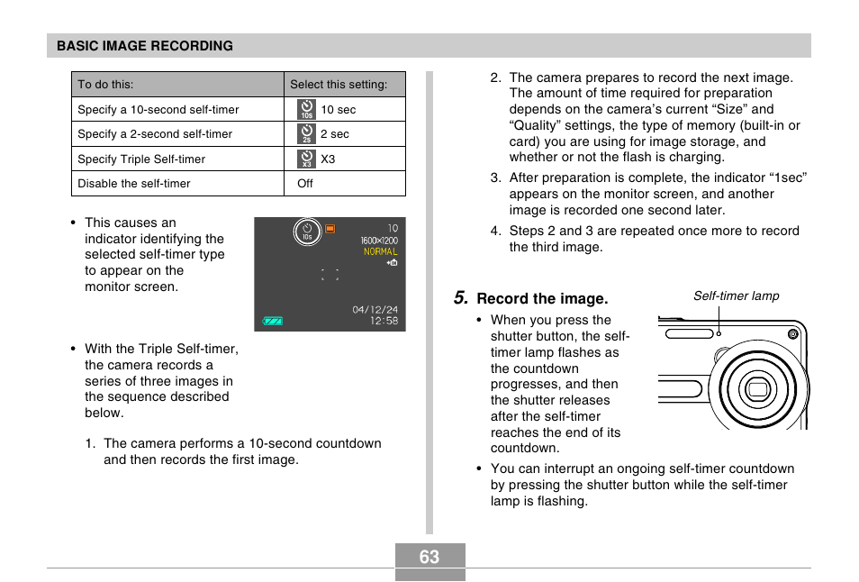 Casio EX-S100 User Manual | Page 63 / 207