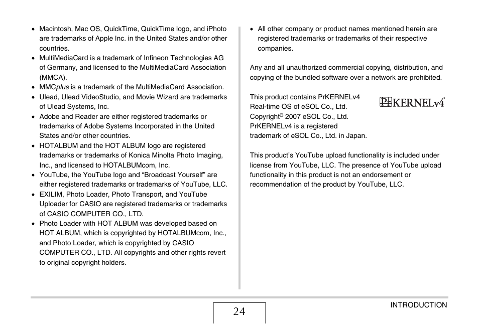 Casio EX-V8 User Manual | Page 24 / 289