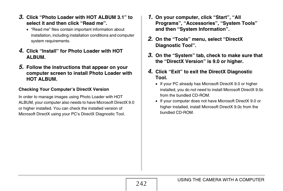 Casio EX-V8 User Manual | Page 242 / 289