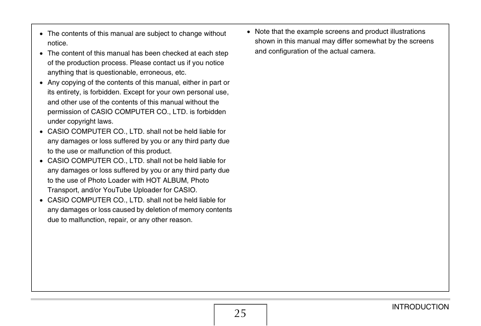 Casio EX-V8 User Manual | Page 25 / 289