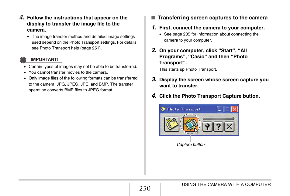 Casio EX-V8 User Manual | Page 250 / 289