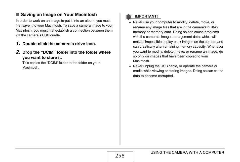 Casio EX-V8 User Manual | Page 258 / 289