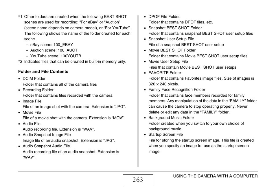 Casio EX-V8 User Manual | Page 263 / 289