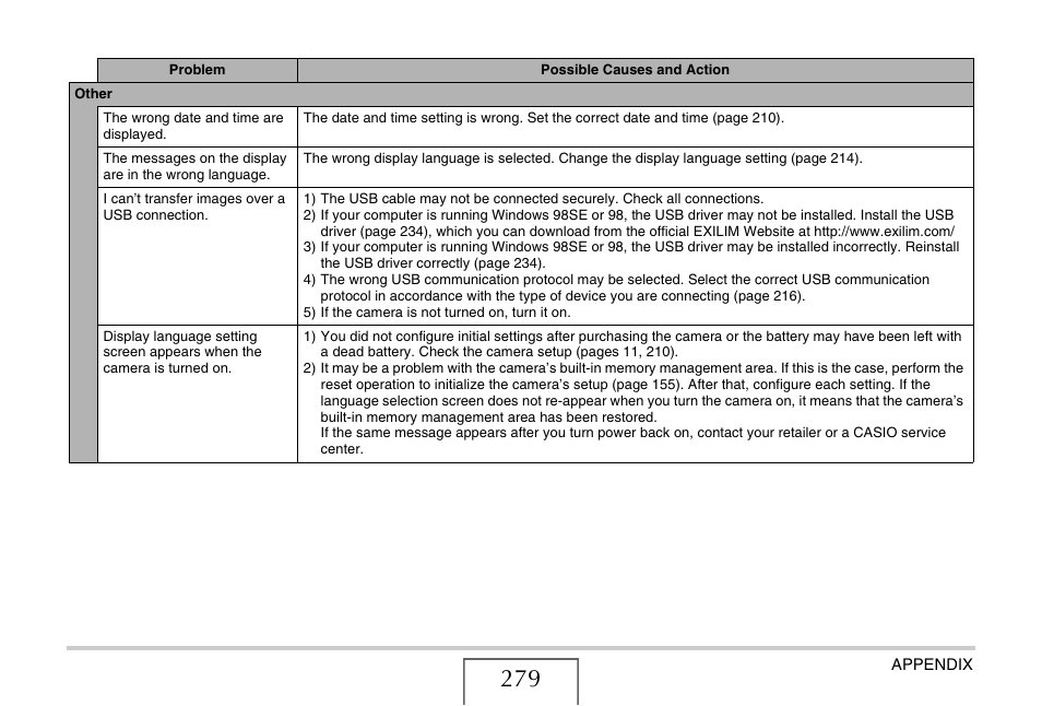 Casio EX-V8 User Manual | Page 279 / 289