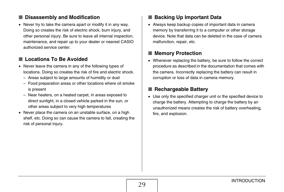 Casio EX-V8 User Manual | Page 29 / 289