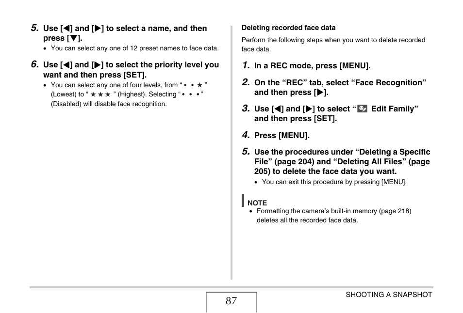 Casio EX-V8 User Manual | Page 87 / 289