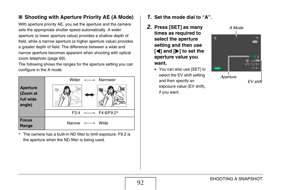 E 92 | Casio EX-V8 User Manual | Page 92 / 289