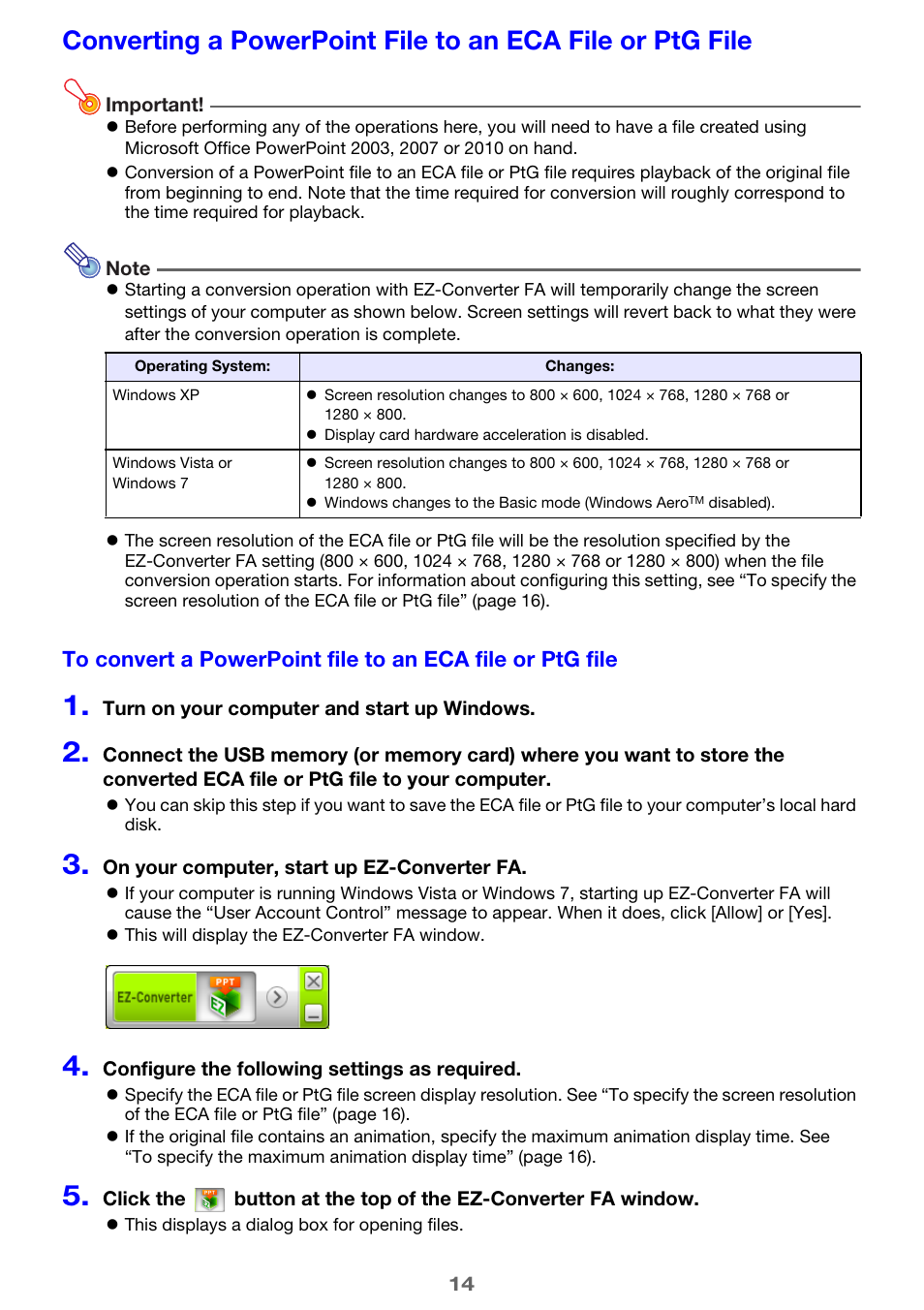 Casio XJ-H1650 User Manual | Page 14 / 69