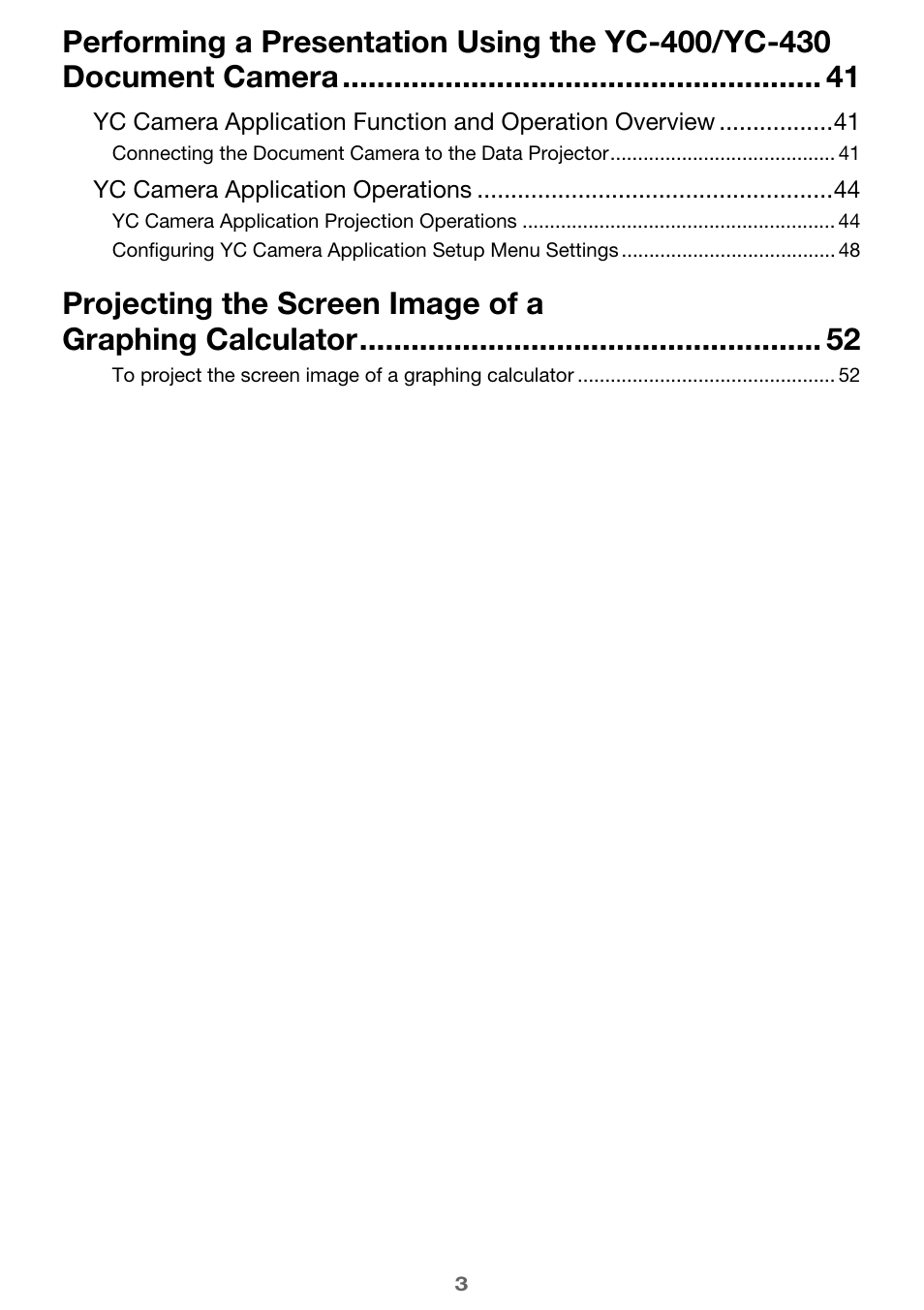 Casio XJ-H1650 User Manual | Page 3 / 69