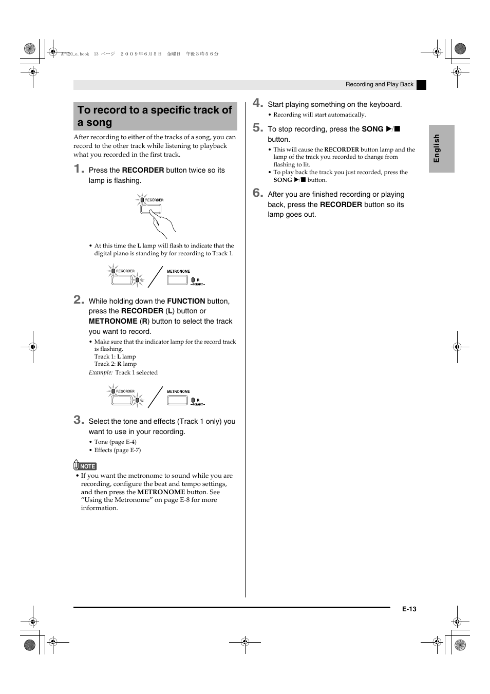 Casio CELVIANO AP-420 User Manual | Page 15 / 46