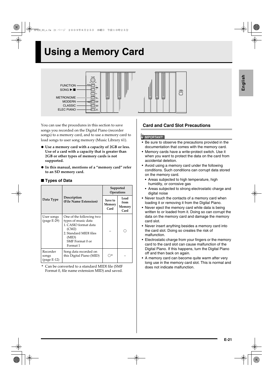 Casio CELVIANO AP-420 User Manual | Page 23 / 46