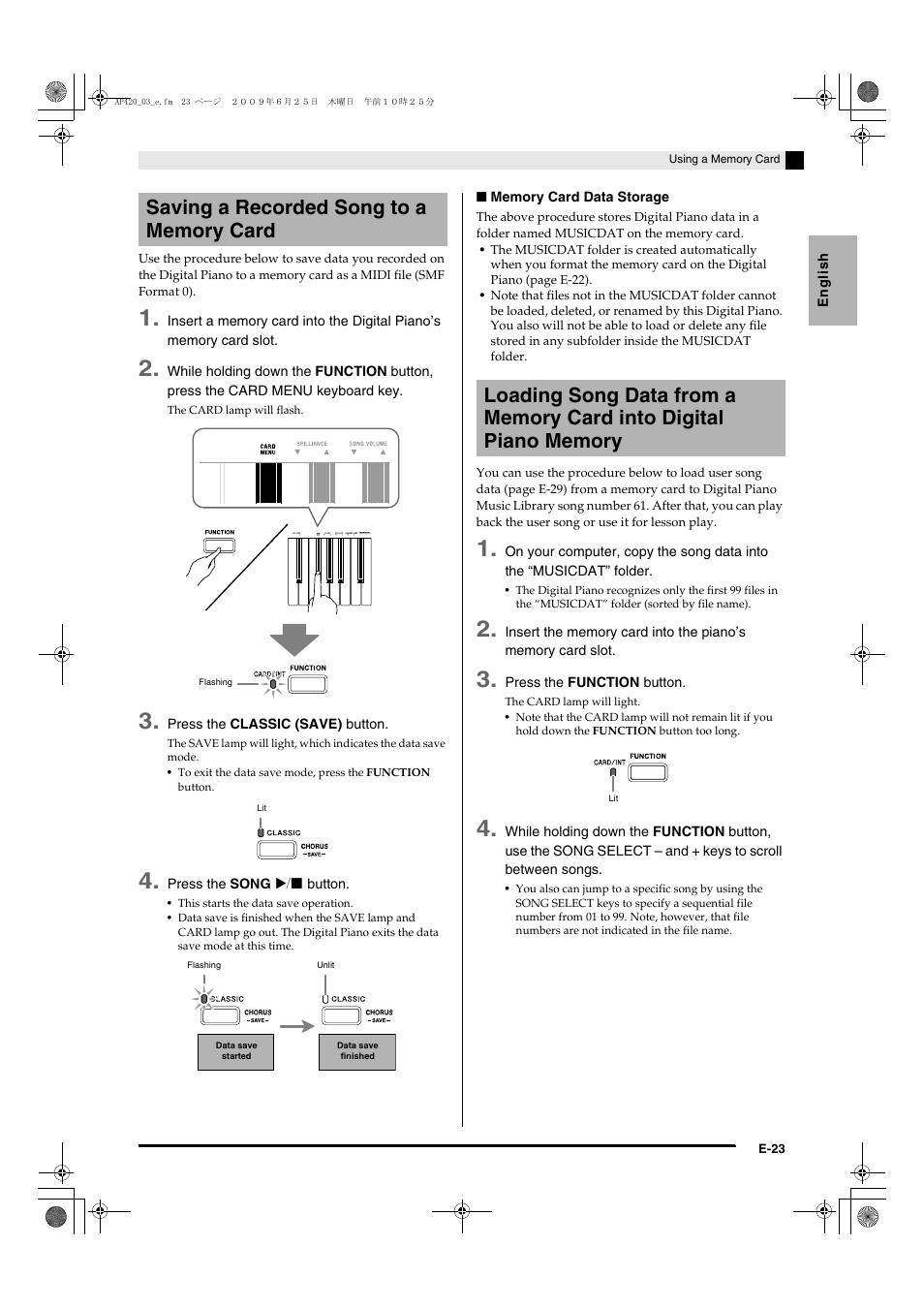 Casio CELVIANO AP-420 User Manual | Page 25 / 46