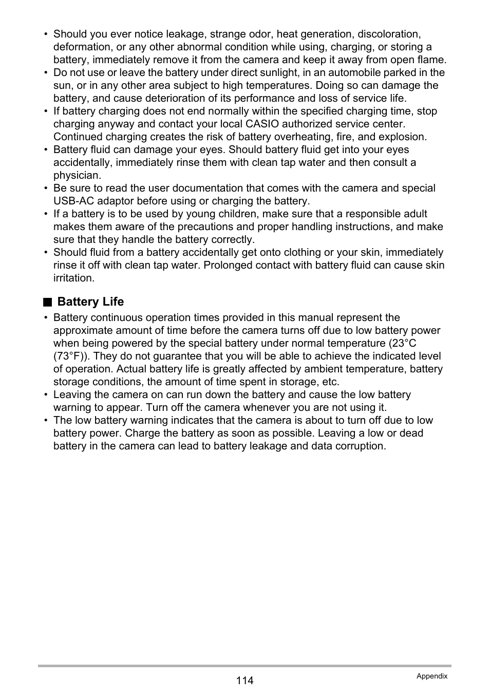 Casio EXILIM EX-ZS150 User Manual | Page 114 / 136