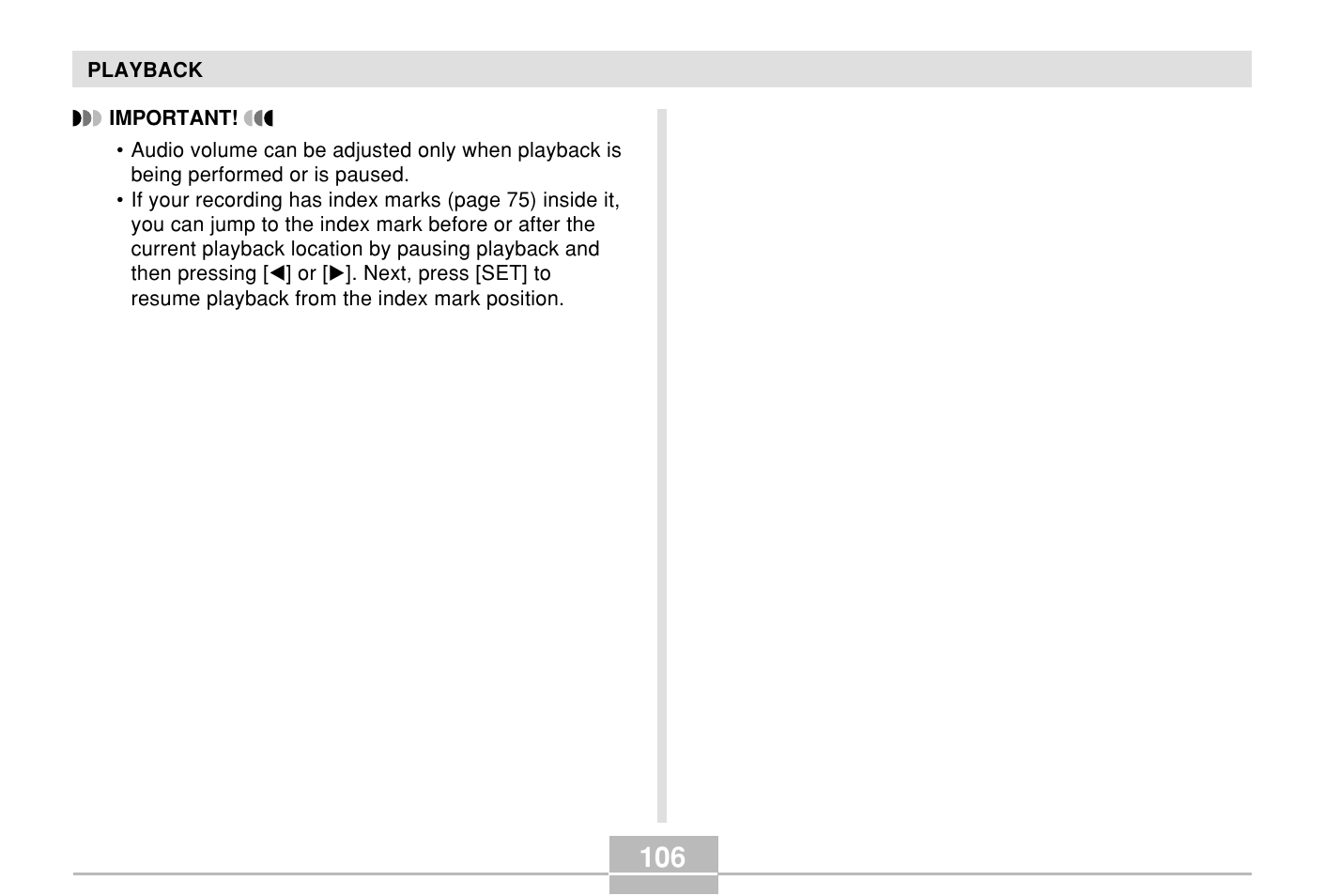 Casio E MULTI PJ CAMERA Multifunctional Camera System User Manual | Page 106 / 174