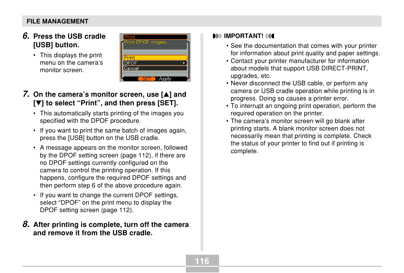 Casio E MULTI PJ CAMERA Multifunctional Camera System User Manual | Page 116 / 174