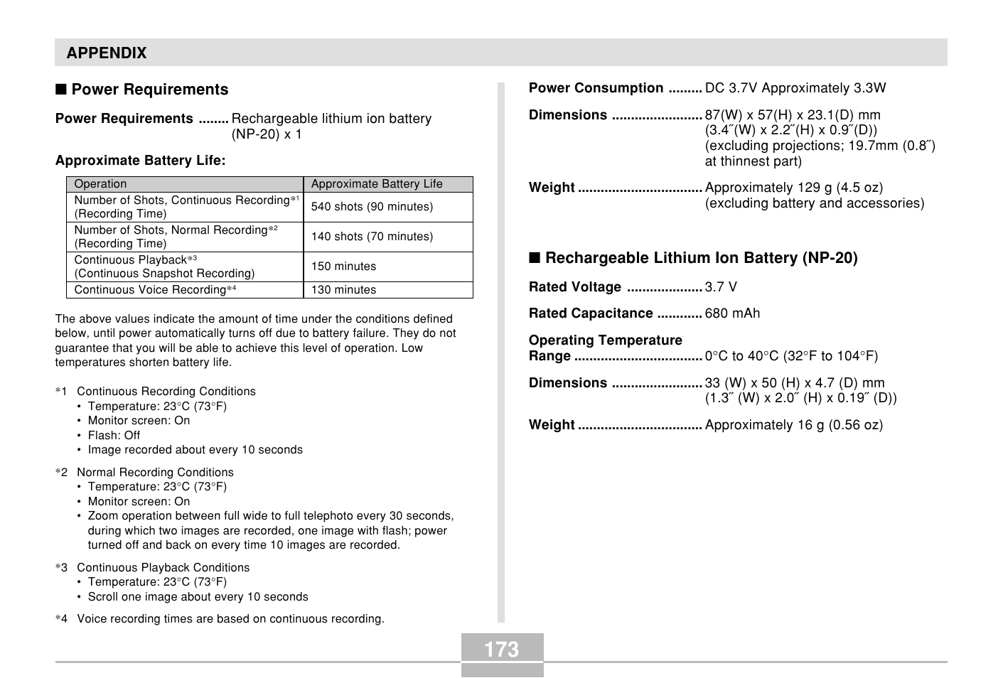 Casio E MULTI PJ CAMERA Multifunctional Camera System User Manual | Page 173 / 174
