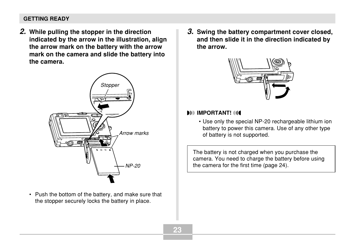 Casio E MULTI PJ CAMERA Multifunctional Camera System User Manual | Page 23 / 174
