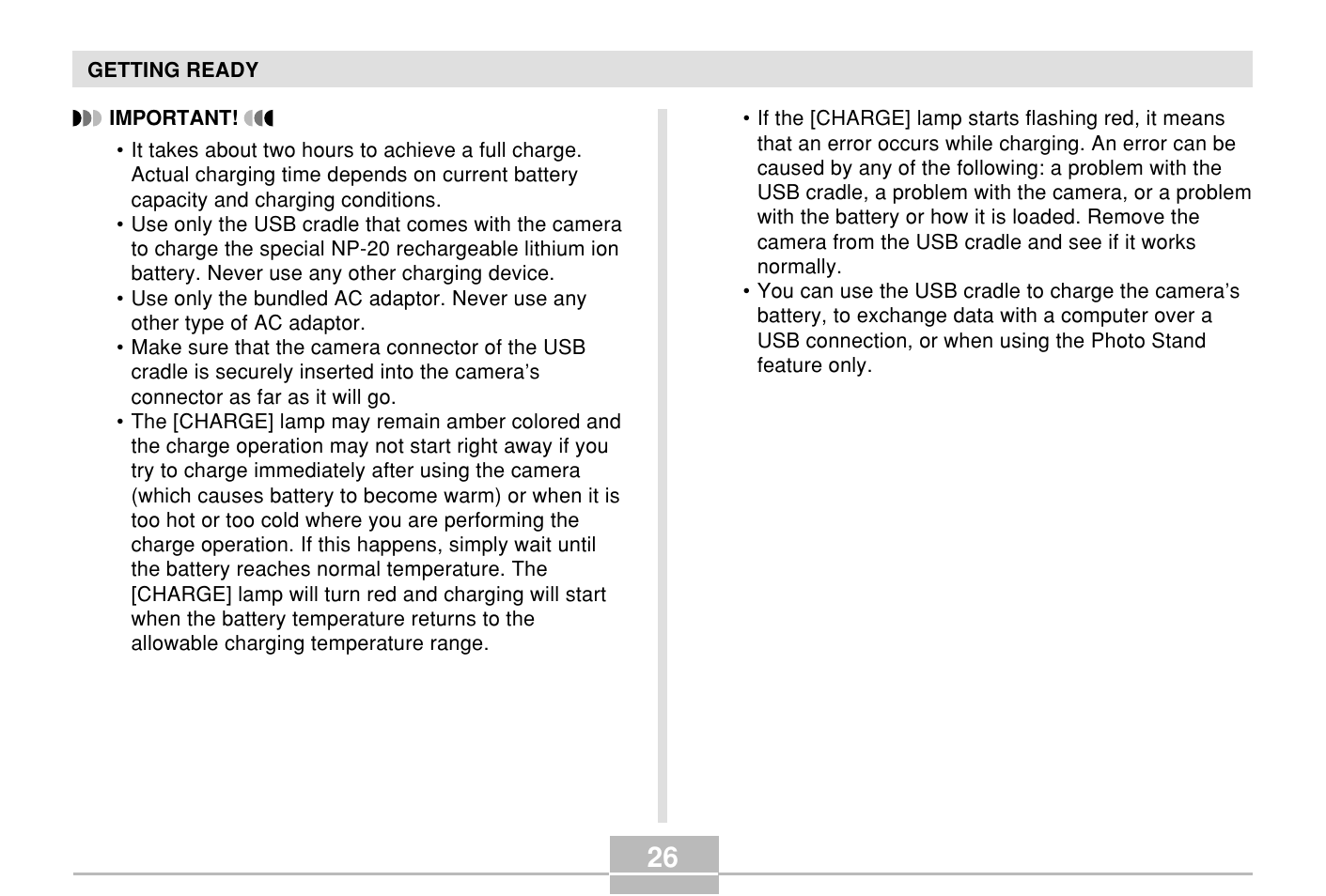 Casio E MULTI PJ CAMERA Multifunctional Camera System User Manual | Page 26 / 174