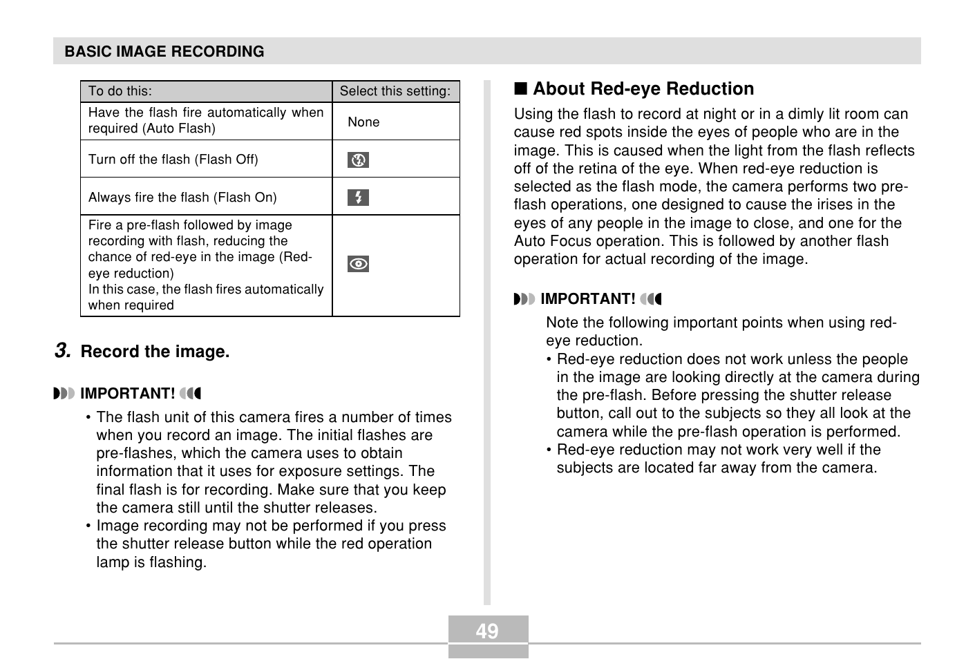 Casio E MULTI PJ CAMERA Multifunctional Camera System User Manual | Page 49 / 174