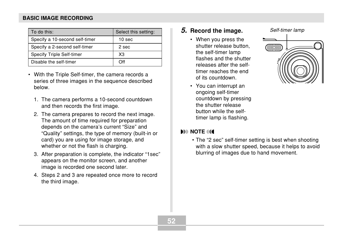 Casio E MULTI PJ CAMERA Multifunctional Camera System User Manual | Page 52 / 174